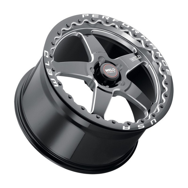 Weld Magnum Import 13x10 / 4x100mm BP / 5in. BS Black Wheel - Black Single Beadlock MT 768B-31015F