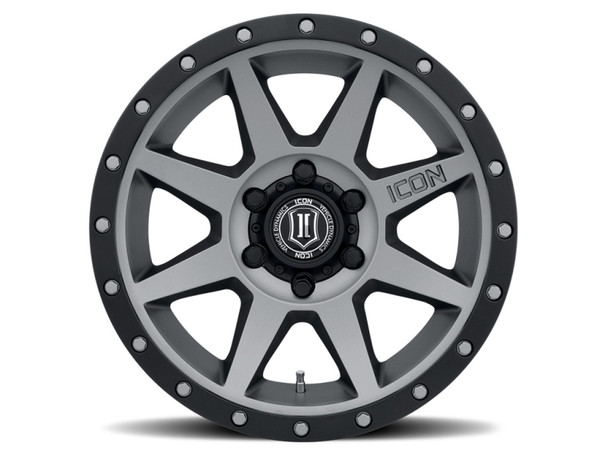 ICON Rebound 17x8.5 6x5.5 25mm Offset 5.75in BS 95.1mm Bore Titanium Wheel 1817859057TT
