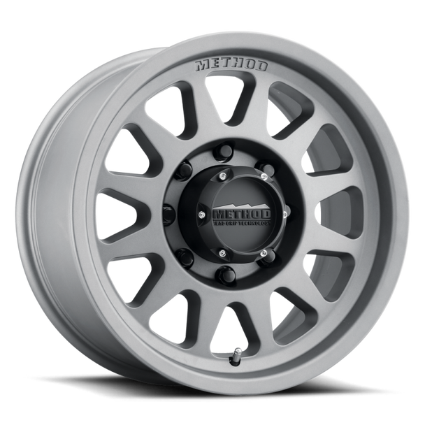 Method MR704 HD 17x9 18mm Offset 8x180 130.81mm CB Titanium Wheel MR70479088818H