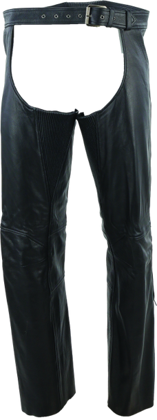 Kuryakyn Leather By River Road Plains Leather Chaps Black - XL 094421