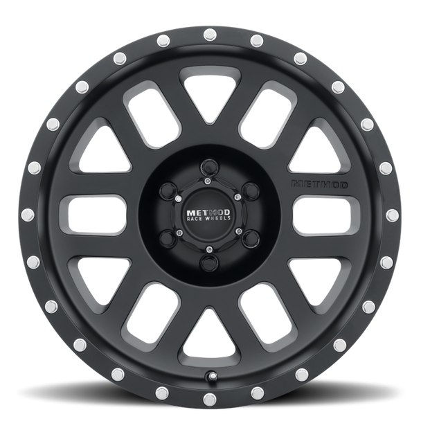 Method MR306 Mesh 17x8.5 0mm Offset 6x5.5 108mm CB Matte Black Wheel MR30678560500