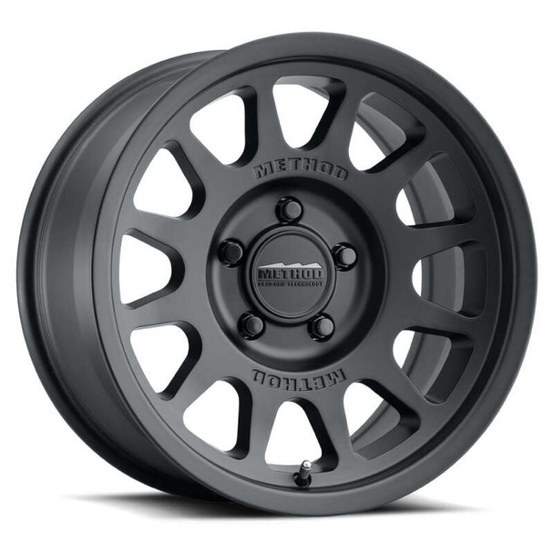 Method MR703 17x9 / -12mm Offset / 71.5mm Bore / 5x5 BP / 4.8in BS - Matte Black Wheel MR70379050512N