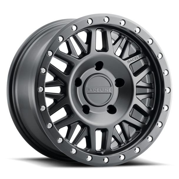 Raceline 951B Ryno 17x9in / 5x127 BP / -12mm Offset / 78.1mm Bore - Satin Black Wheel 951B-79050-12