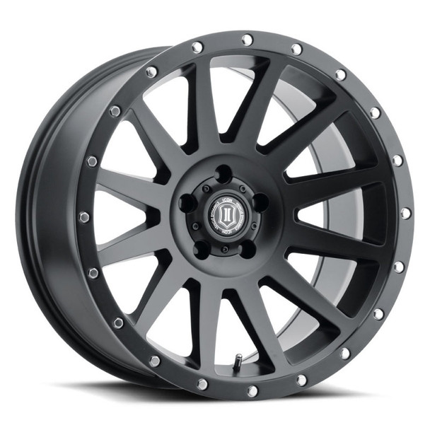 ICON Compression 20x10 6x5.5 -19mm Offset 4.75inBS Satin Black Wheel 2020108347SB