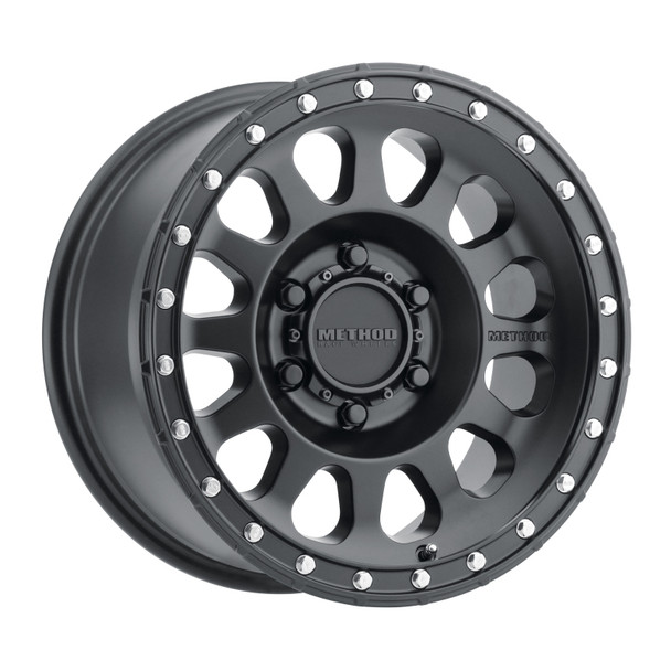 Method MR315 17x9 -12mm Offset 6x5.5 106.25mm CB Matte Black Wheel MR31579060512N