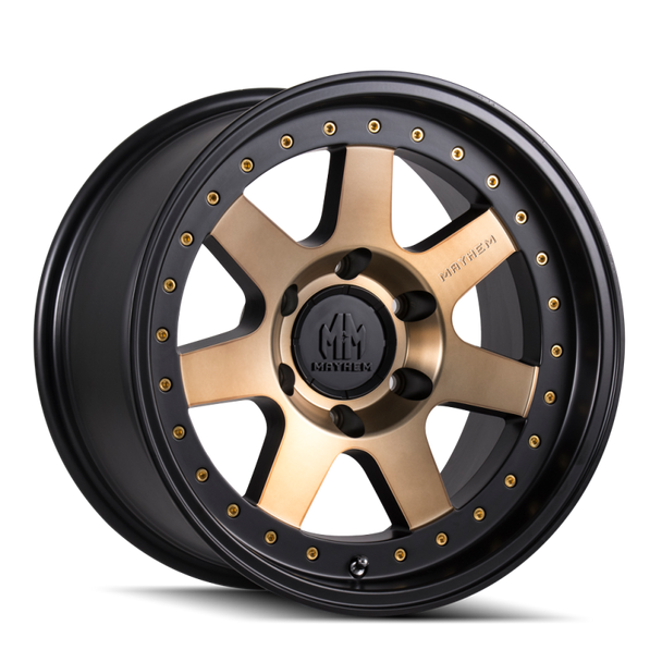 Mayhem 8300 Prodigy 18x9 / 6x135 BP / 0mm Offset / 87.1mm Hub Matte Black w/ Bronze Tint Wheel 8300-8936TZ