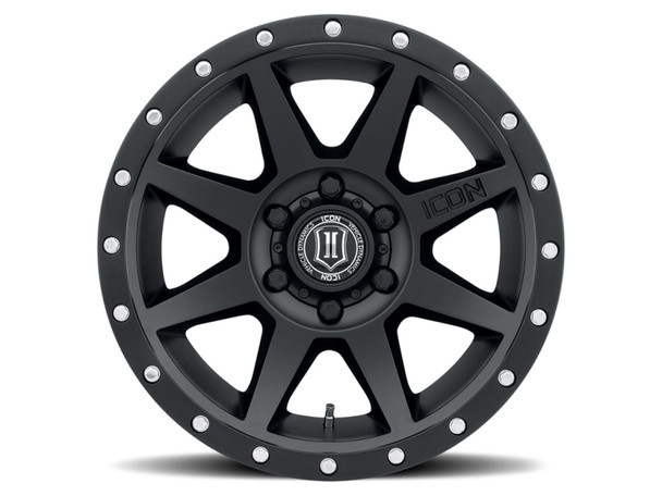 ICON Rebound 18x9 6x135 6mm Offset 5.25in BS 87.1mm Bore Satin Black Wheel 1818906352SB
