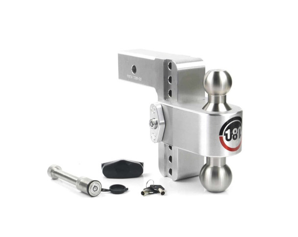 Weigh Safe 180 Hitch 6in Drop Hitch & 2.5in Shank (10K/18.5K GTWR) w/WS05 - Aluminum LTB6-2.5-KA