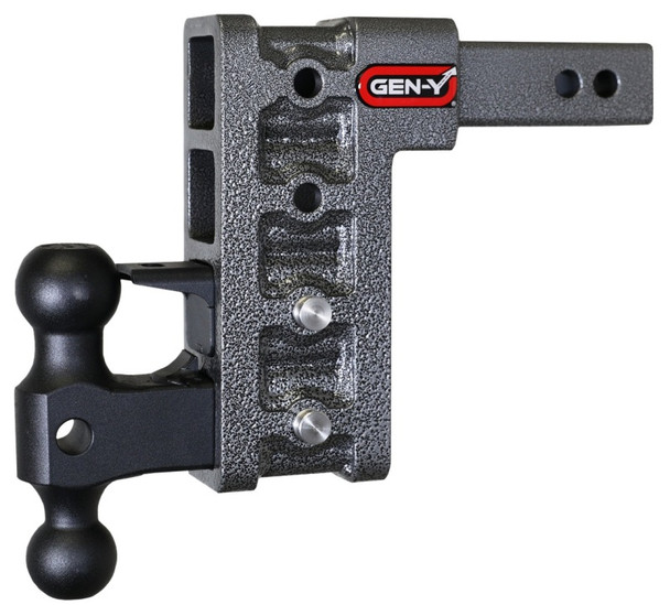 Gen-Y Mega Duty 2in Shank 7.5in Drop 2K TW 16K Hitch w/GH-051 Dual-Ball/GH-032 Pintle Lock GH-524