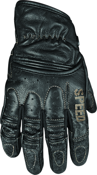 Speed and Strength Rust and Redemption Leather Gloves Black - Medium 878617