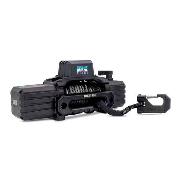 Borne Off-Road 12K Winch - Black Synthetic Rope BNWN-12-SBK