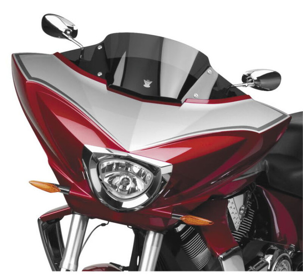 National Cycle 10-17 Victory Cross Country/Tour/8-Ball/Magnum V Stream Low Windshield - Dark Tint N20702
