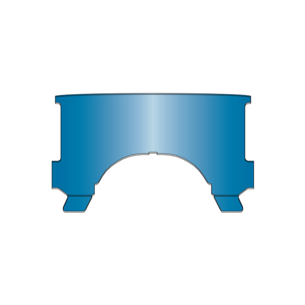 National Cycle 60-84 Harley Davidson FLH Lower Window-Blue 23012