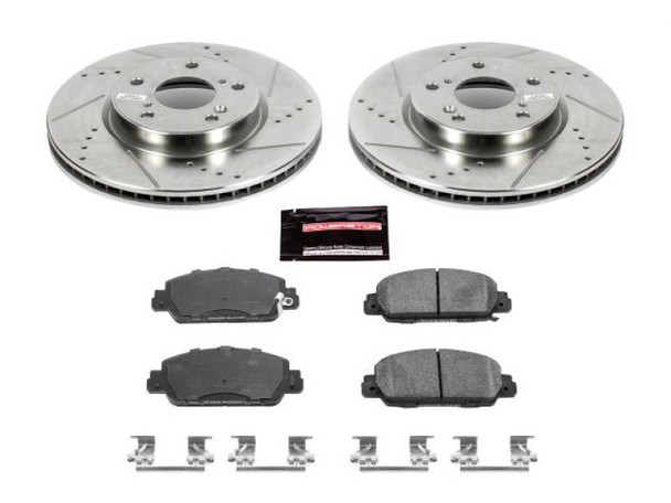 Power Stop 18-19 Honda Accord Front & Rear Z23 Evolution Sport Brake Kit K8066