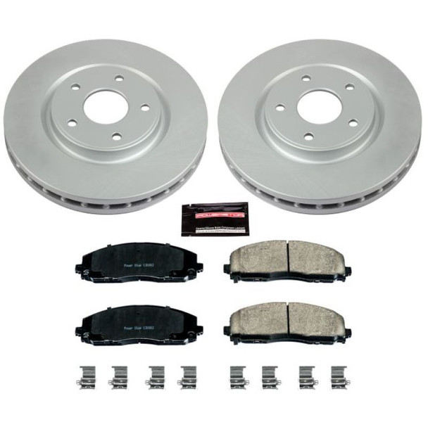 Power Stop 12-16 Chrysler Town & Country Front & Rear Z17 Evolution Geomet Coated Brake Kit CRK5960