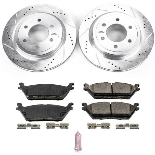 Power Stop 2018 Ford Expedition Front & Rear Z23 Evolution Sport Brake Kit K8026