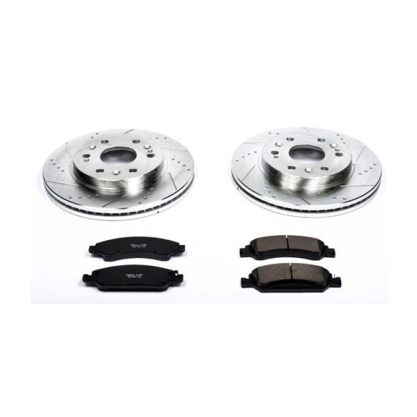 Power Stop 08-19 Cadillac Escalade Front Z23 Evolution Sport Brake Kit w/Calipers KC2069