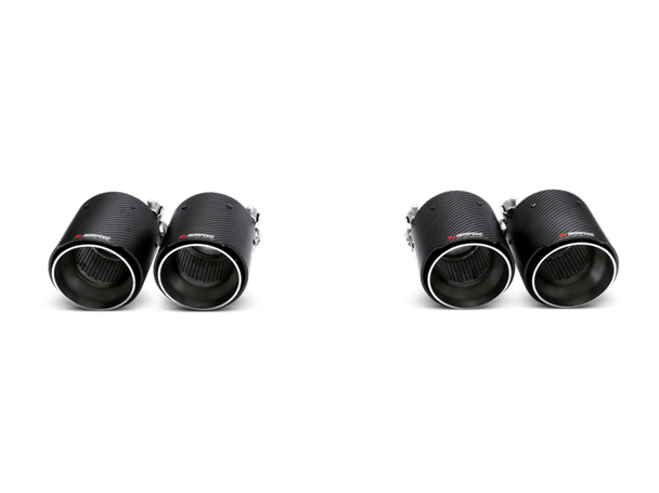 Akrapovic 14-17 BMW M3 (F80) Slip-On Line (Titanium) w/ Carbon Tips M-BM/T/8H-C