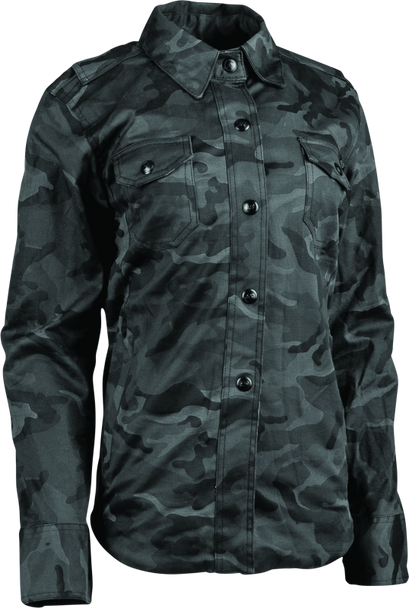 Speed and Strength Speed Society Armored Moto Shirt Camouflage Womens - Small 880437