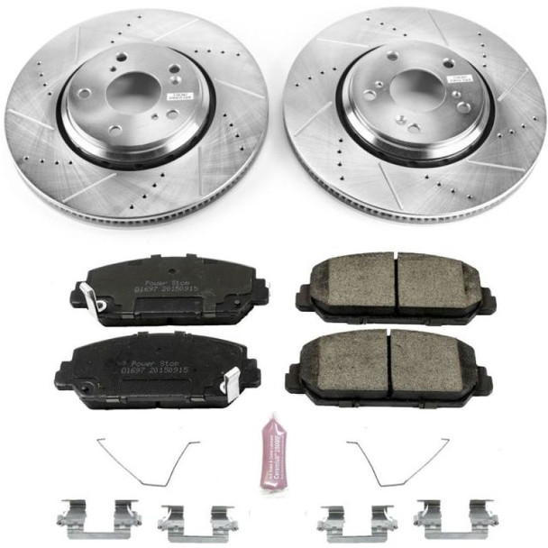 Power Stop 17-19 Honda Civic Front & Rear Z23 Evolution Sport Brake Kit K7935