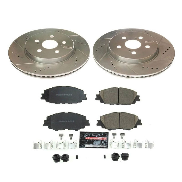 Power Stop 2019 Toyota Corolla Front & Rear Z23 Evolution Sport Brake Kit K8362
