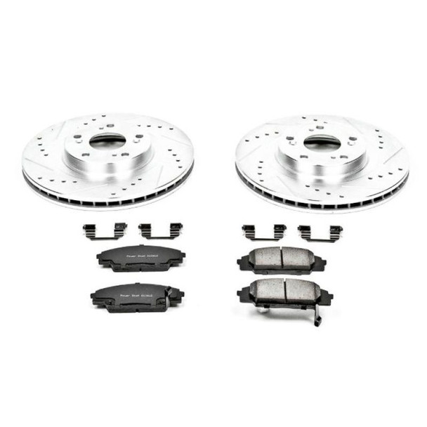 Power Stop 02-06 Acura RSX Front Z23 Evolution Sport Brake Kit w/Calipers KC2439