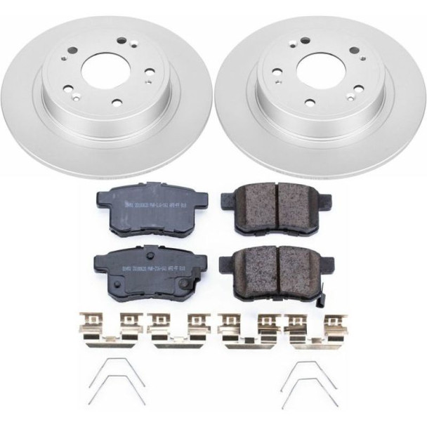 Power Stop 16-17 Honda Accord Front & Rear Z17 Evolution Geomet Coated Brake Kit CRK7348