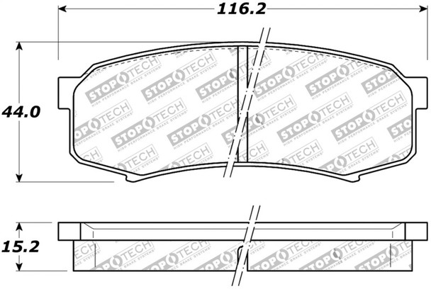 Street Axle Pack, Slotted, Rear 937.44513