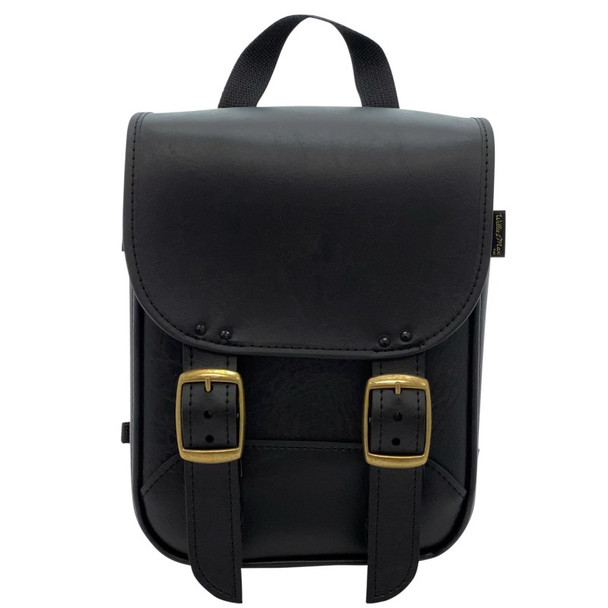 Willie & Max Universal Brass Monkey Sissy Bar Bag (8 inches L x 10 inches H x 4.5 inches W) - Black 59591-08