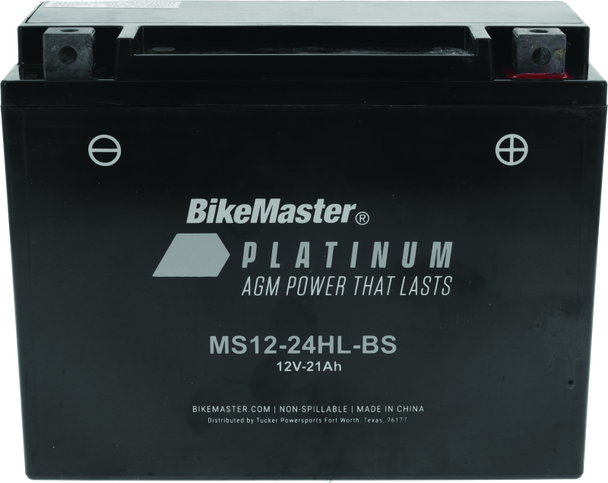 BikeMaster AGM Battery - MS12-24HL-BS 780765