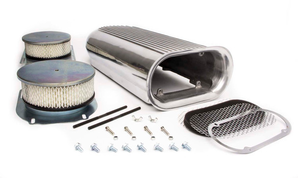Racing Power Co-Packaged Polished Hilborn Style Dual Quad Scoop R5233