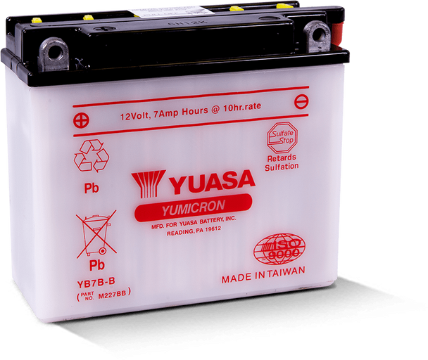 Yuasa YB7B-B Yumicron 12-Volt Battery YUAM227BB
