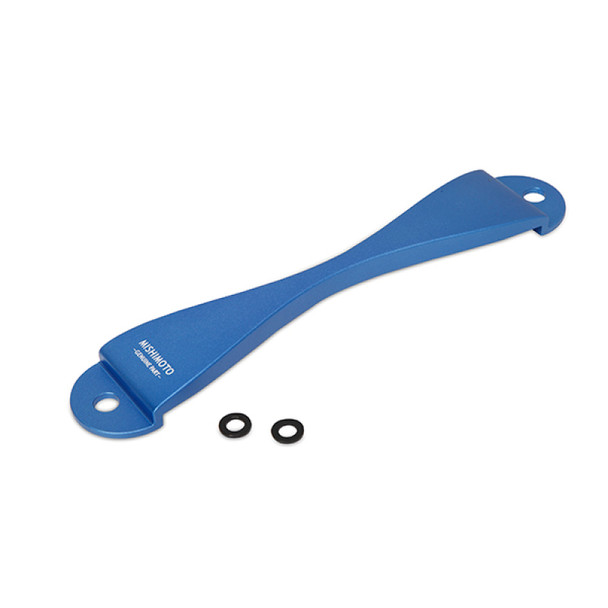 Mishimoto Subaru CNC Battery Tie-Down - Blue MMTD-SUB-BL