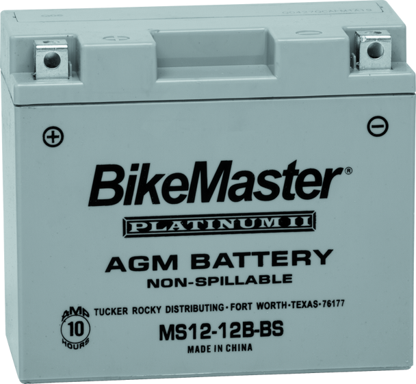 BikeMaster AGM Battery - MS12-12B-BS 780762