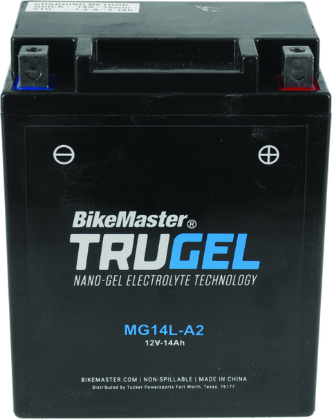 BikeMaster Trugel Battery MG14L-A2 780514 BikeMaster Trugel Battery MG14L-A2 780514