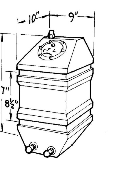 Jaz 4-Gallon Drag Race Cell  250-004-01
