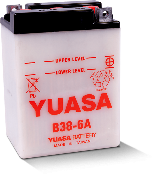 Yuasa B38-6A Conventional 6-Volt Battery YUAM2614J
