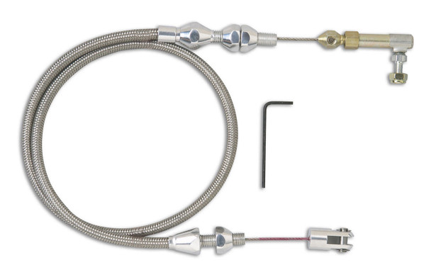 Lokar Hi-Tech Throttle Cable - Polished Tcp-1000Ht