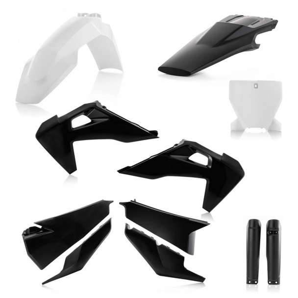 Acerbis 19-22 Husqvarna 125-450 TC/ FX/ FC/ TX/ TX-i Full Plastic Kit - White/Black 2726551035
