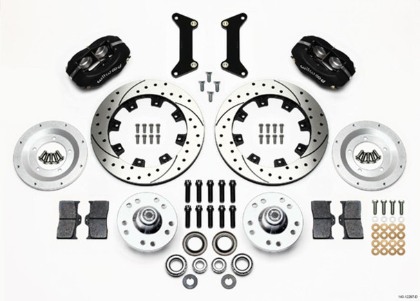 Wilwood Front Brake Kit 80-87 Gm G-Body 4 Piston Caliper 140-12297-D