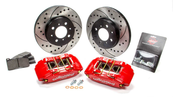 Wilwood Brake Kit Front Honda/Acura Red Drilled 140-12996-Dr