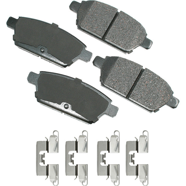 Akebono Brake Corporation Proact Ultra-Premium Bra Ke Pads - Rear Act1161