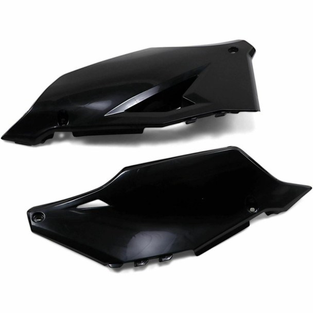 Cycra 21-23 Kawasaki KX250F Side Number Panels - Black 1CYC-2770-12