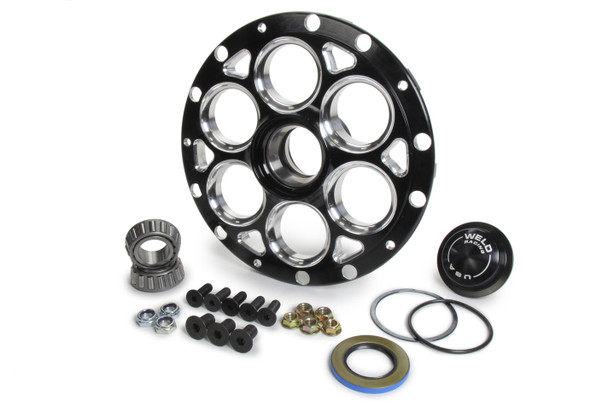 Weld Racing Hub L/W 13/15 Straight Shaft No Rotor Mount Blk C8088B-Rt