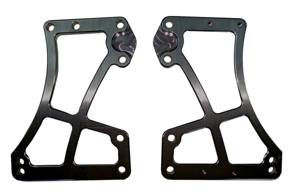 Triple X Race Components Sprint Car Front Motor Plate Two Piece Black Sc-Eg-0009Blk