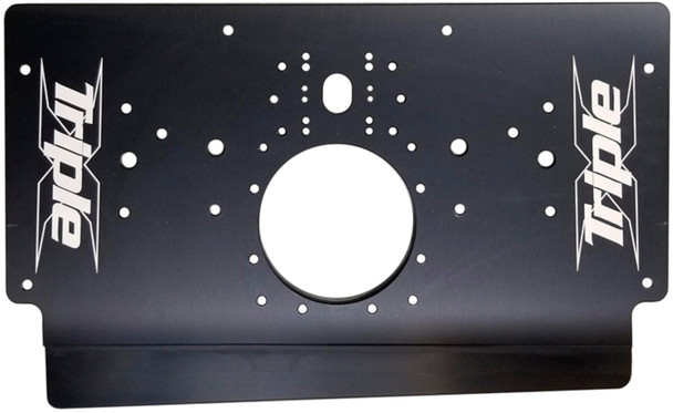 Triple X Race Components Sprint Car Rear Motor Plate Long Black Sc-Eg-0231Blk