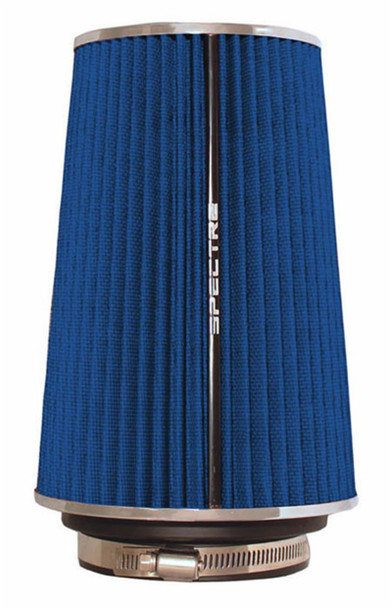 Spectre Adjustable Conical Air Filter 9-1/2in. Tall (Fits 3in. / 3-1/2in. / 4in. Tubes) - Blue 9736