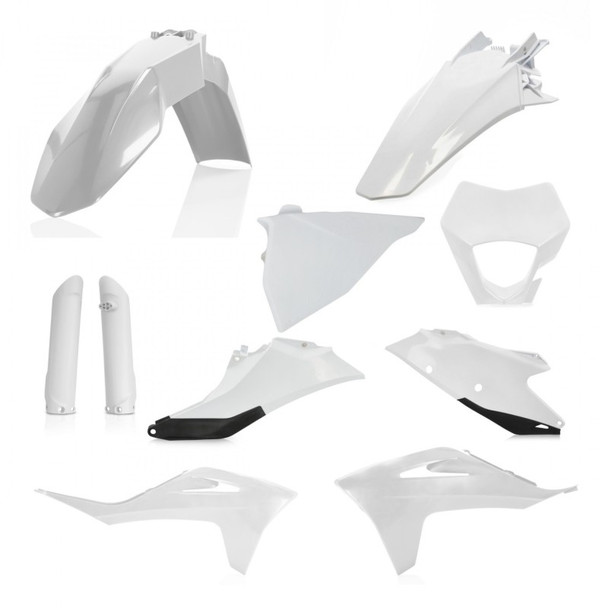 Acerbis 21-23 GasGas EC250/300/250F/350F Full Plastic Kit - White/Black 2872811035