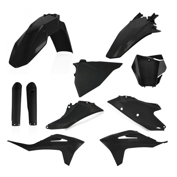Acerbis 21-23 GasGas MC125/250F/450F/ EX300/250F/350F/450F Full Plastic Kit - Black Metal 2872797440