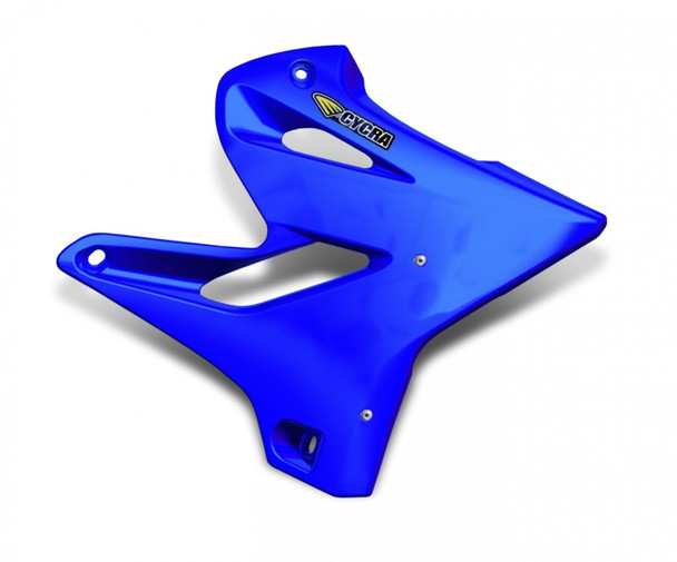 Cycra 05-21 Yamaha YZ125 Powerflow Radiator Shrouds - Blue 1CYC-1783-62